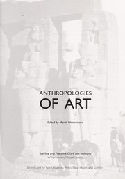Anthropologies of art /