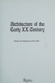 Architecture of the early XX. century /