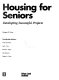 Housing for seniors : developing successful projects /