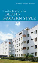 Housing estates in the Berlin modern style /