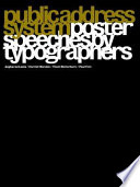 Public Address System : poster speeches by typographers /
