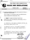 NCUA rules and regulations.