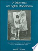 A dilemma of English modernism : visual and verbal politics in the life and work of C.R.W. Nevinson (1889-1949) /