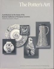 The potter's art : contributions to the study of the Koerner Collection of European Ceramics /
