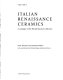Italian Renaissance ceramics : a catalogue of the British Museum collection /