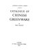 Catalogue of Chinese greenware /