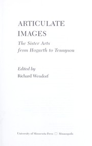 Articulate images : the sister arts from Hogarth to Tennyson /