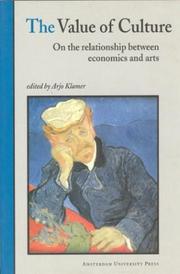 The value of culture : on the relationship between economics and arts /