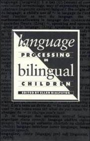 Language processing in bilingual children /