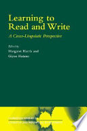 Learning to read and write : a cross-linguistic perspective /