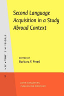 Second language acquisition in a study abroad context /