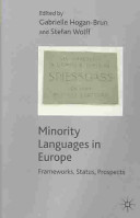 Minority languages in Europe : frameworks, status, prospects /
