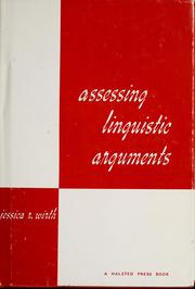 Assessing linguistic arguments /