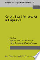 Corpus-based perspectives in linguistics /