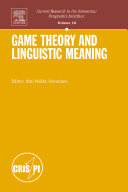 Game theory and linguistic meaning /