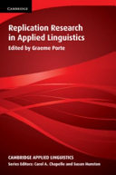 Replication research in applied linguistics /