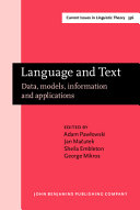 Language and text : data, models, information and applications /