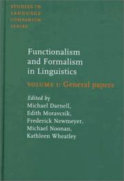 Functionalism and formalism in linguistics /