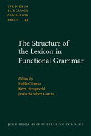 The structure of the lexicon in functional grammar /