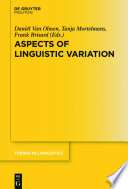 Aspects of Linguistic Variation /