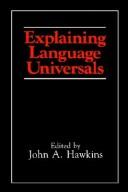 Explaining language universals /