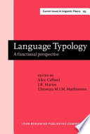 Language typology : a functional perspective /