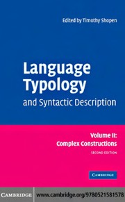 Language typology and syntactic description /