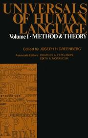 Universals of human language /