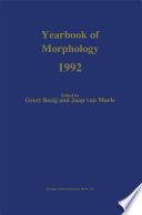 Yearbook of morphology, 1992 /