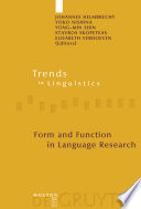 Form and function in language research : papers in honour of Christian Lehmann /