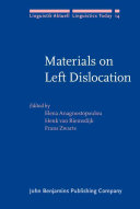 Materials on left dislocation /