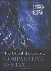 The Oxford handbook of comparative syntax /