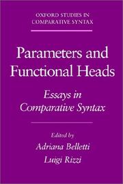 Parameters and functional heads : essays in comparative syntax /