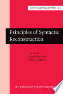 Principles of syntactic reconstruction /