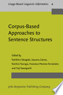 Corpus-based approaches to sentence structures /