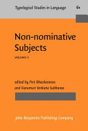 Non-nominative subjects /