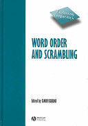 Word order and scrambling /