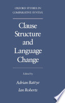 Clause structure and language change /
