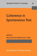 Coherence in spontaneous text /