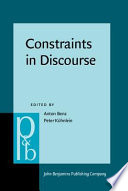 Constraints in discourse /