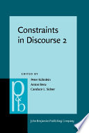 Constraints in discourse 2 /