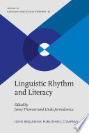 Linguistic rhythm and literacy /