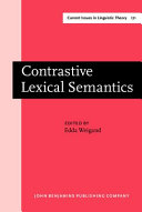 Contrastive lexical semantics /