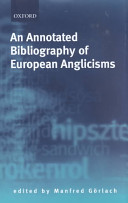 An annotated bibliography of European anglicisms /