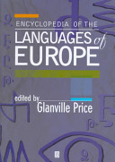 Encyclopedia of the languages of Europe /