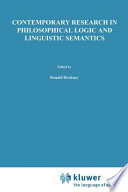 Contemporary research in philosophical logic and linguistic semantics : proceedings of a conference held at the University of Western Ontario, London, Canada /