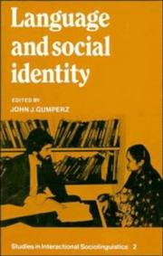 Language and social identity /