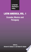 Language planning and policy in Latin America /