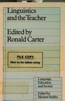 Linguistics and the teacher /