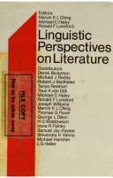 Linguistic perspectives on literature /